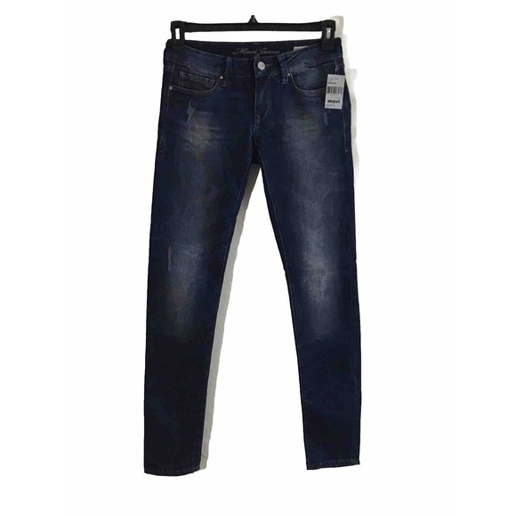 Mavi Denim - NEW Mavi Jeans 27 Blue Serena Low Rise Super Skinny Faded Denim